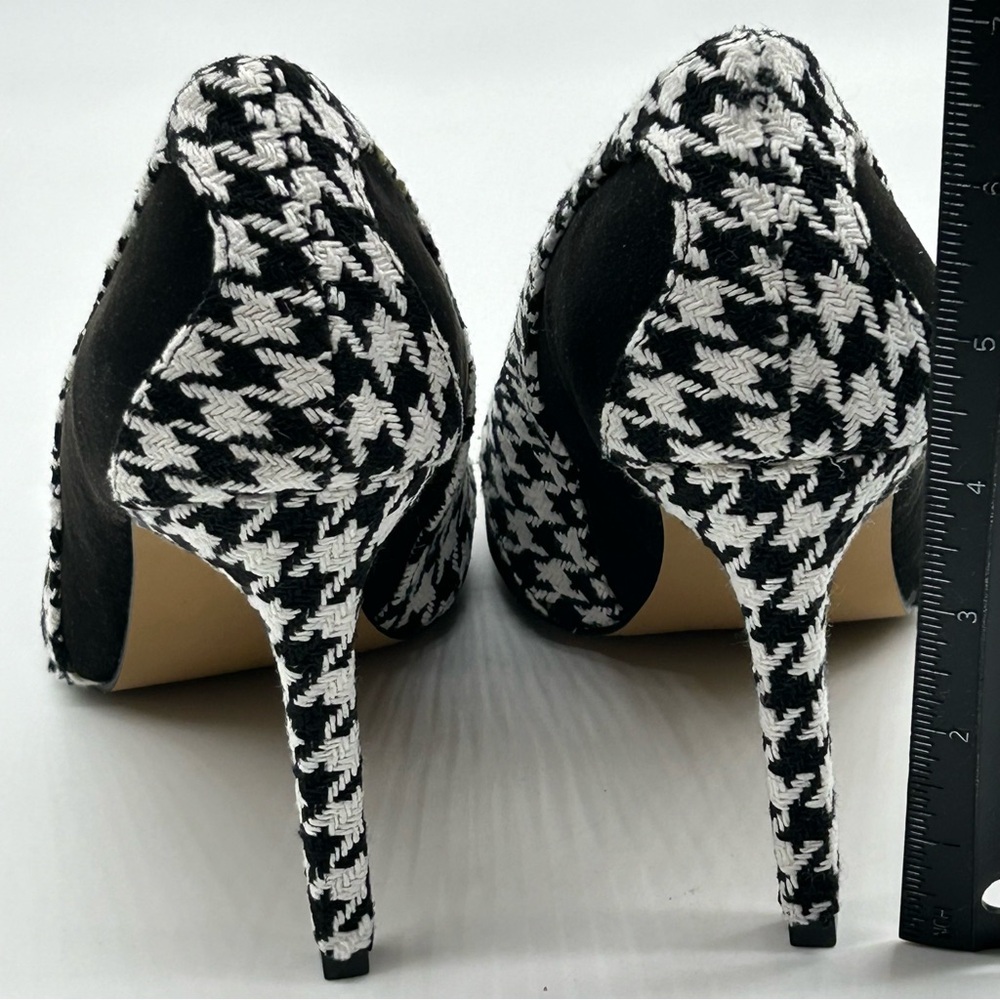 NEW YORK AND COMPANY Women's Madison houndstooth Mixed Media Pump Shoes size 8 - Picture 3 of 7